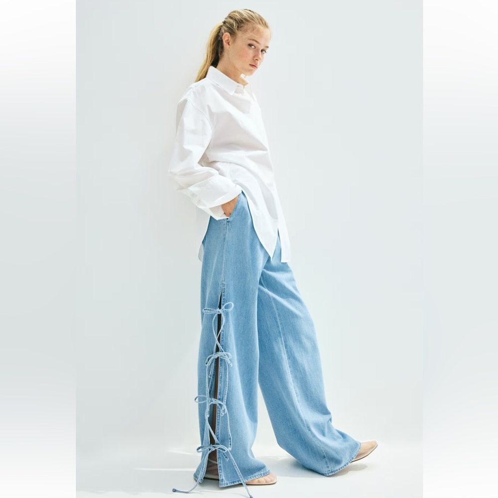 H&M Tie-Detail Pull-on pants